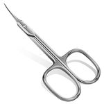 CGBE Cuticle Scissors with Curved Tip, Stainless Steel Cuticle Scissors Extra Fine, Super Sharp Small Pointed Beauty Cuticle Cutter for Trimming Cuticles, Eyebrows, Eyelashes and Dry Skin