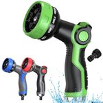 Hose Pipe Spray Gun 10 Adjustable Patterns Garden Hose Spray Gun Premium Hose Nozzle with Thumb Control Design Garden Hose Gun for Garden & Lawns