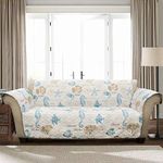 Lush Decor Harbor Life Blue Taupe Furniture Protector, Sofa