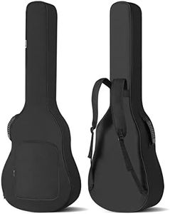 AODSK Electric Guitar Bag Gig Bag Backpack Padded Soft Case 0.39inch Padding Adjustable Strap,Black-For 39inch Size Electric Guitar (Electric Guitar Bag)