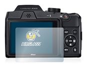 brotect Glass Screen Protector Film compatible with Nikon Coolpix B500 - Glass-Foil 9H Protection [Scratch Resistant, High Clarity]