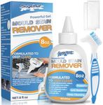 Sugemur Mould Remover Gel, Large Capacity Mould Gel Cleaner, Gentle Household Mildew and Stain Remover for Washing Machine Seals, Bathroom Tiles, Kitchen Sinks, Grout, and Stains, 8 fl oz
