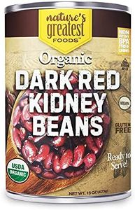 Organic Canned Red Kidney Beans - 12-Pack, 15 Ounce - Ready To Serve - Gluten Free, GMO-Free, Kosher - Nature's Greatest Foods