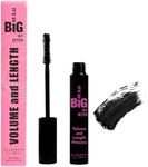 Elizabeth Mott Black Volumizing Smudge-Proof Mascara-Cruelty Free Lengthening Fiber Mascara with Hourglass Wand-Water Resistant, No Clump, Amazing Eyelashes, Safe with Lash Extensions, Full-Size 8 ml