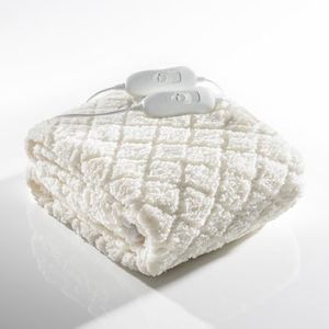 Daewoo Dreamz, Premium Double Heated Fitted Blanket, 3 Heat Settings, Dual Zone controls, Machine Washable, Soft feel Cover-Double Bed