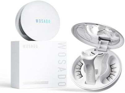 WOSADO Magnetic Eyelashes with Applicator Kit, [V10 Ultra Black] Reusable Magnetic Lashes without Eyeliner, Glue-free False Lashes, Waterproof, Lightweight, Suit for Natural Makeup