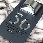 K Smart Sign | Bellissima LED F32 | Contemporary House Signs Plaques Door Numbers 1-9999 Street Name SOLAR LIGHT LED For Wall Personalised Laser Cut Mirror! (Matt Gray & Silver Mirror)