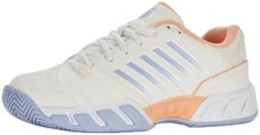 K-Swiss Women's Bigshot Light 4 Tennis Shoe, Star White/White/Heather, 7.5 UK