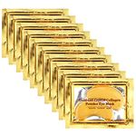 Adofect 24K Gold Collagen Under Eye Mask, Crystal Powder Gel Collagen Eye Patches, Great For Dry eyes & Puffiness, 30 Pairs (Gold)