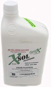 X-SOL Plastisol Fishing Lure Making Plastic Rubber - 1QUART - Medium Clear