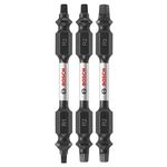 Bosch ITDESQV2503 3 Pc. Impact Tough 2.5 In. Square Double-Ended Bit Set