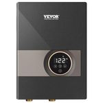 VEVOR Instant Water Heater, 8kw On Demand Electric Tankless Water Boiler, Digital Temperature Display & Easy Installation & 24-Hour Water Supply, for Kitchen Bathroom Shower Mall Salon ETL Listed