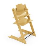 Tripp Trapp High Chair from Stokke with Baby Set, Sunflower Yellow - Adjustable, Convertible Chair for Children & Adults - Ergonomic & Classic Design