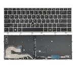 AIVIBRANT Laptop Replacement Keybaord for HP EliteBook 840 G5 840 G6 846 G5 745 G5 G6, with Backlit, with Pointer US Layout, P/N: L11307-001 L14378-001 6037B0138601