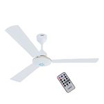 Orpat BLDC Ceiling Fan | Moneysaver S | Energy Efficient | Fan With LED Light | Controlled With Remote & App | 100% Rust Free Blade | Anti Dust & Anti Bacterial | 28W | AB White