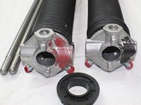 Pair of 243 X 2" X 26" - 37" Garage Door Torsion Springs with Winding Bars (32)