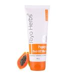 Riyo Herbs Papaya Peel off Mask With Vitamin C & E, For Help Remove Blackheads, Whiteheads, Dirt, Relaxes Your Skin, Reduces Age Spots & Pigmentation For All Skin Types 100gm