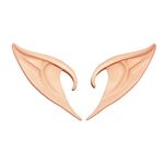 YOHEE Cosplay Fairy Pixie Elf Ears Soft Pointed Ears Tips Anime Party Dress Up Costume Accessories (Long Style)