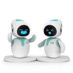 ENERGIZE LAB Eilik – Cute Robot Pets for Kids and Adults, Your Perfect Interactive Companion at Home or Workspace. Unique Gifts for Girls & Boys. (Blue Combination)