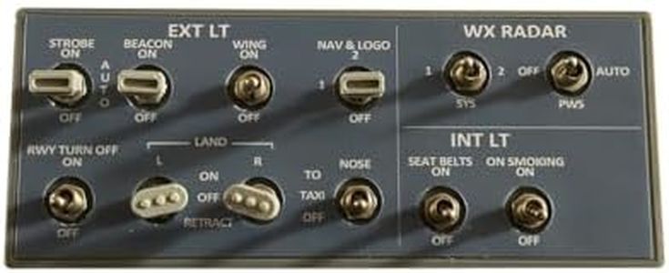 Goekhyrani Flight Simulator Control Panel,.A101 A32x mini Light OVERHEAD Panel for MSFS 2020/2024 - Compatible with Fenix A320 FBW A32NX - Windows Home Cockpit