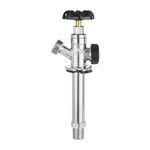 EFIELD 4-inch Anti-Siphon Frost Free Sillcock 1/2" MIP X 3/4" Hose Bibb, Chrome plated (4-inch)