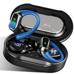 Wireless Earbuds, Bluetooth 5.3 Headphones Sport with 4 ENC Noise Cancelling Mic, 50H Playtime, Wireless Earphones with Earhooks HiFi Stereo Deep Bass, IP7 Waterproof, Wireless Headphones for Running