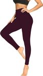 we fleece High Waisted Leggings for Women-Womens Black Workout Leggings Running Tummy Control Compression Pants