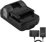 Hitachi 18 V Battery 3000 mAh Li-ion Battery Charger Compatible with Hitachi 339782 BSL1830C BSL1815X BSL1815S BSL1830 330139 330557