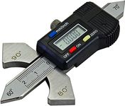 RIVERWELD Digital Readout Welding Gauge Weld Test Ulnar 4 Angle Display on Body: 60°, 70°, 80°, 90° Reading Inch, Metric, Inch Fractional Checks Weld Height Fillet Thickness Bevel Angle