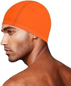 Swimming Cap for Men&Women Lycra Fabric Swim Cap Kids Comfortable, Breathable, High Elasticity for Braids and Dreadlocks Long/Short Hair