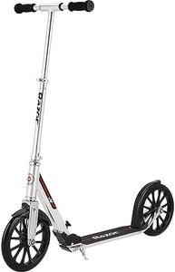 Razor A6 Kick Scooter for Kids Ages 8+ - Extra-Tall Handlebars & Longer Deck, 10" Urethane Wheels, Anti-Rattle Technology, For Riders Up to 220 lbs