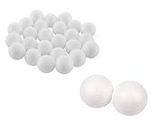 Craftplay Polystyrene balls | White | 6 cm Diameter | Poly spheres | Pack of 20