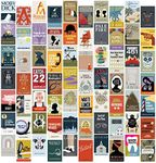 Pop Chart | Notable Novels Wall Collage Kit | 70 Pcs 4" x 6" Art Prints | Colorful Academic Decor for Home, Dorm, or Classroom | 100% Made in the USA