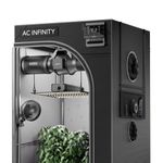 AC Infinity Advance Grow System Compact 2x2, 1 Plant Kit, WiFi Integrated, Automated Ventilation, Circulation, Schedule Full Spectrum Samsung LM301H LED Grow Light, 2000D Mylar Tent