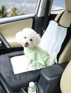 BingoPaw Dog Car Seat Bed: Pet Booster Car Seat Travel Carrier with Clip-on Safety Belt and Waterproof Washable Cover- Puppy Front Car Seats Protector Cushion for Small Medium Cats Dogs Black