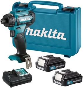 Makita DF033DWAE 12V Max Li-Ion CXT Drill Driver Complete with 2 x 2.0 Ah Li-Ion Batteries and Charger Supplied in A Carry Case