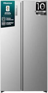 Hisense RS3P558NEIC Side-by-Side/ 544L/ Großes Fassungsvermögen/XXL Türfach/Multifunktionale Getränkeablage/Flat Duct/No Frost/SuperCool/BxHxT: 91,1×178,6×61,5cm/ Silber [Energieklasse C]