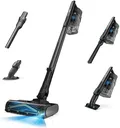 Shark PowerPro Reveal Plus Cordless Vacuum, FloorDetect & Dirt-Reveal Technology, HEPA Filter, Carpet & Hard Floor, Rechargeable, Charcoal, IZ376H