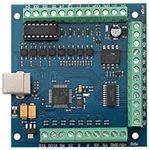 RATTMMOTOR Mach3 USB CNC Controller Board 4 Axis CNC Motion Control Card USB Interface Breakout Board 100Khz for CNC Router Engraving Machine/Servo Motor/Stepper Motor Servo motor