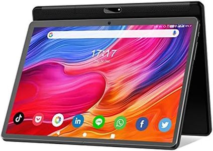Tablet 10.1 inch Android 12 Tablet 2024 Latest Update Octa-Core Processor with 64GB Storage, Dual 13MP+5MP Camera, WiFi, Bluetooth, GPS, 512GB Expand Support, IPS Full HD Display (Black)