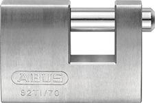 ABUS Titalium padlock 82TI/70 - Monoblock padlock for roller grilles, vending machines, containers and much more. - Locking bolt made of hardened steel - ABUS security level 6