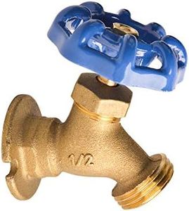 HYDRO MASTER Brass Garden Valve 1/2" FNPT x 3/4" MNH Fit Most Garden Hoses