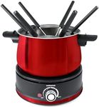 Swissmar 10 Piece Electric Fondue Set (Red)