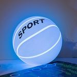 TriPro Silicone Nursery Night Light Desk Lamp Bedroom Decorations (Basketball)