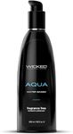 Wicked Sensual Care Aqua 8.5 fl oz (250 mL) - Water-Based Personal Lubricant, Fragrance-Free, Paraben-Free, Vegan, Suitable for All Toys, Non-Sticky