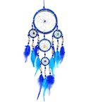 Bali unbranded handcrafted DREAMCATCHER TURQUOISE BLUE COWRIE SHELL DREAM CATCHER