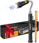 EverBrite 2-Piece Magnetic Pick Up Tool Set, Telescoping 360 Swivel Extensible Magnet Tool with LED Light, Gift for Dad, Mom, Husband, Father's Day, Birthday, Mechanic & Garage Tool