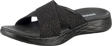 Skechers Women's Slide Sandal, Blac