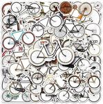 50 Pcs Bicycle Stickers Cute Aesthetic Cool Bike Sticker for Laptop Luggage Skateboard Scrapbook Cars Helmet Water Bottle Computer Phone Guitar,Vinyl Waterproof Funny Stickers for Teens Kids Adults