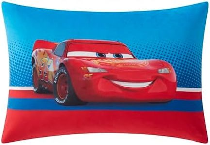 NORTHWEST Kids Reversible Pillow (w/Removeable Shell), 20 in x 30 in, Cars